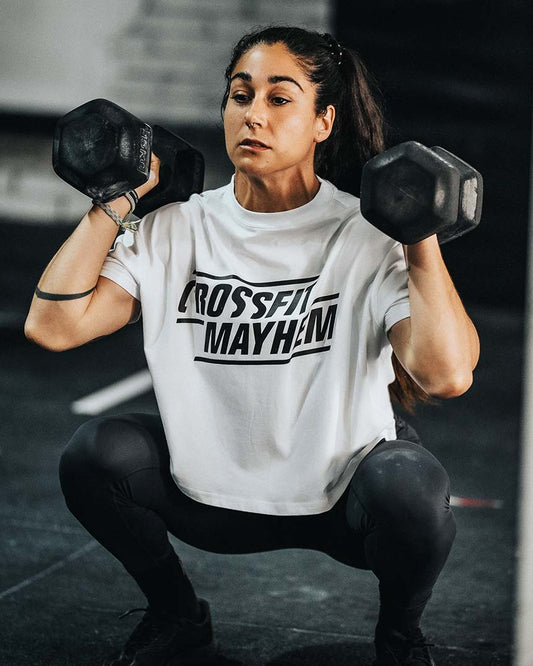 CF MAYHEM- Haut court oversize Mayhem pour femme BLANC