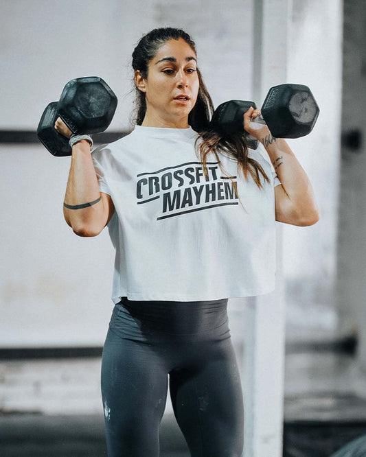 CF MAYHEM- Haut court oversize Mayhem pour femme BLANC