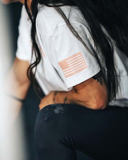 ATHLETE - Haut court oversize Mayhem pour femme BLANC